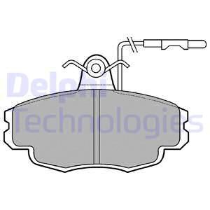DELPHI Комплект тормозных колодок, дисковый тормоз LP695