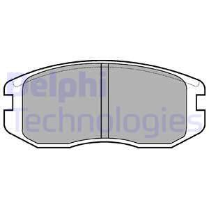 DELPHI Комплект тормозных колодок, дисковый тормоз LP736