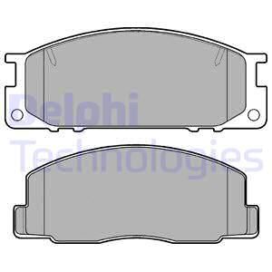 DELPHI Комплект тормозных колодок, дисковый тормоз LP739