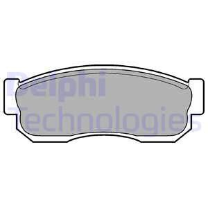 DELPHI Комплект тормозных колодок, дисковый тормоз LP744