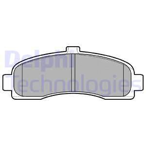 DELPHI Комплект тормозных колодок, дисковый тормоз LP779