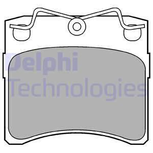 DELPHI Комплект тормозных колодок, дисковый тормоз LP785