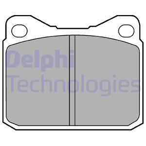 DELPHI Комплект тормозных колодок, дисковый тормоз LP84
