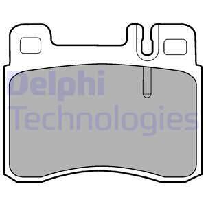 DELPHI Комплект тормозных колодок, дисковый тормоз LP843