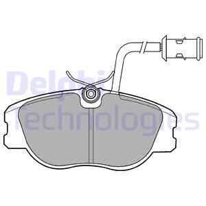 DELPHI Комплект тормозных колодок, дисковый тормоз LP856
