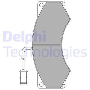 DELPHI Комплект тормозных колодок, дисковый тормоз LP857