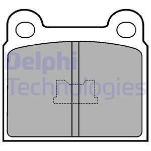 DELPHI Комплект тормозных колодок, дисковый тормоз LP86