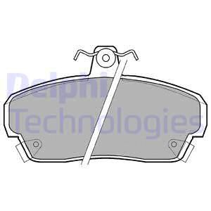 DELPHI Комплект тормозных колодок, дисковый тормоз LP879