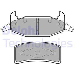 DELPHI Комплект тормозных колодок, дисковый тормоз LP896