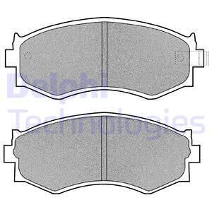 DELPHI Комплект тормозных колодок, дисковый тормоз LP916