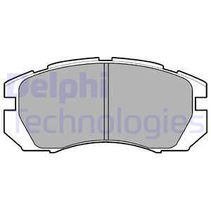 DELPHI Комплект тормозных колодок, дисковый тормоз LP930