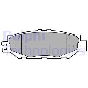 DELPHI Комплект тормозных колодок, дисковый тормоз LP939