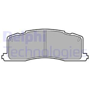 DELPHI Комплект тормозных колодок, дисковый тормоз LP943