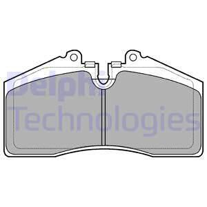DELPHI Комплект тормозных колодок, дисковый тормоз LP957