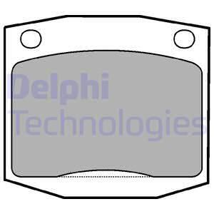 DELPHI Комплект тормозных колодок, дисковый тормоз LP96