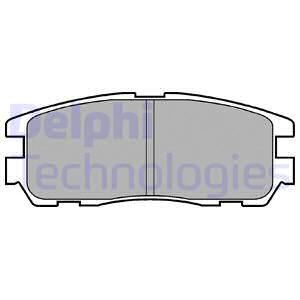 DELPHI Комплект тормозных колодок, дисковый тормоз LP965