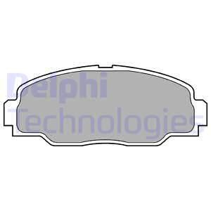 DELPHI Комплект тормозных колодок, дисковый тормоз LP988