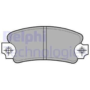 DELPHI Комплект тормозных колодок, дисковый тормоз LP99