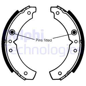 DELPHI Piduriklotside komplekt,seisupidur LS1045