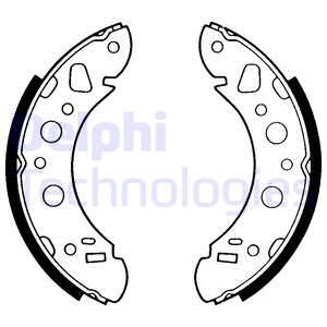 DELPHI Комплект тормозных колодок LS1177