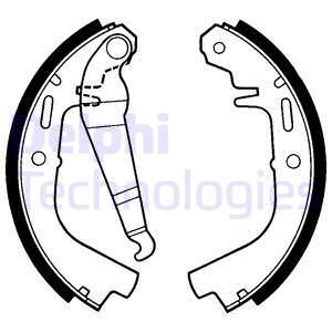 DELPHI Комплект тормозных колодок LS1231