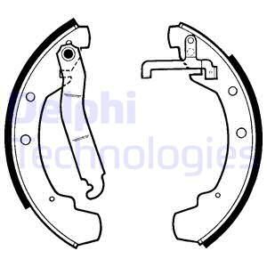 DELPHI Комплект тормозных колодок, стояночная тормозная с LS1300