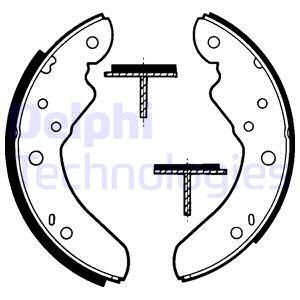 DELPHI Piduriklotside komplekt,seisupidur LS1308