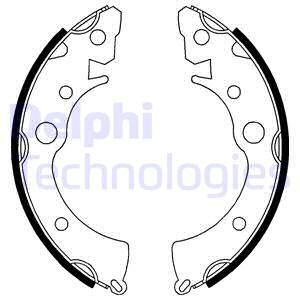 DELPHI Piduriklotside komplekt,seisupidur LS1646