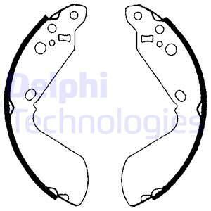 DELPHI Комплект тормозных колодок LS1651