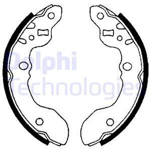 DELPHI Комплект тормозных колодок LS1652