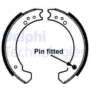 DELPHI Piduriklotside komplekt,seisupidur LS1695