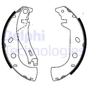 DELPHI Piduriklotside komplekt LS1847