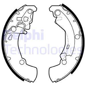 DELPHI Комплект тормозных колодок LS1956