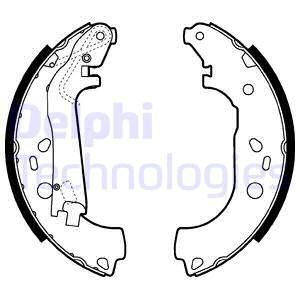 DELPHI Комплект тормозных колодок LS2014