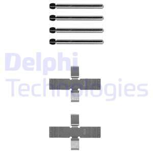 DELPHI Комплектующие, колодки дискового тормоза LX0002