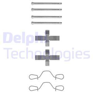 DELPHI Комплектующие, колодки дискового тормоза LX0012