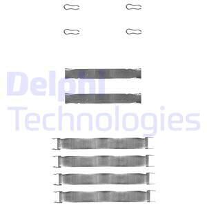 DELPHI Комплектующие, колодки дискового тормоза LX0019