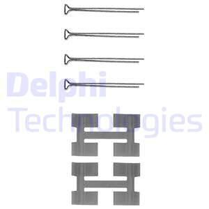 DELPHI Комплектующие, колодки дискового тормоза LX0033