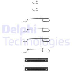 DELPHI Комплектующие, колодки дискового тормоза LX0044