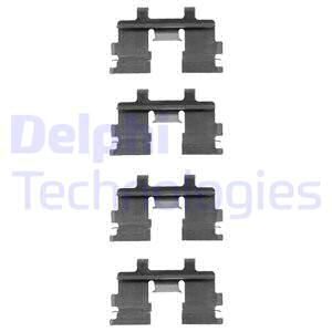 DELPHI Комплектующие, колодки дискового тормоза LX0056