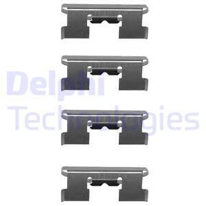 DELPHI Комплектующие, колодки дискового тормоза LX0057