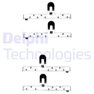 DELPHI Комплектующие, колодки дискового тормоза LX0071