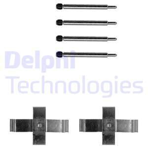 DELPHI Комплектующие, колодки дискового тормоза LX0086