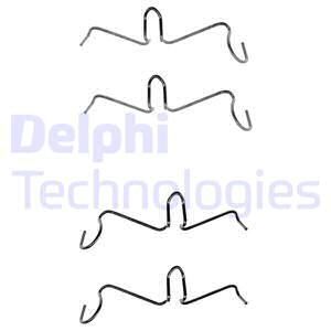 DELPHI Комплектующие, колодки дискового тормоза LX0096
