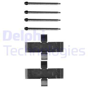 DELPHI Комплектующие, колодки дискового тормоза LX0107