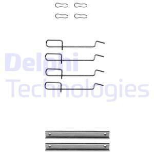 DELPHI Комплектующие, колодки дискового тормоза LX0113