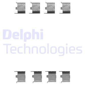 DELPHI Комплектующие, колодки дискового тормоза LX0147