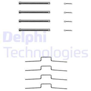 DELPHI Комплектующие, колодки дискового тормоза LX0165