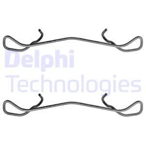 DELPHI Комплектующие, колодки дискового тормоза LX0169