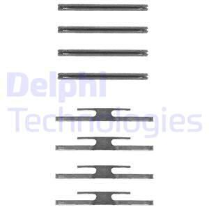 DELPHI Комплектующие, колодки дискового тормоза LX0184